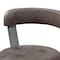 Baxton Studio Arcene Rustic and Industrial Grey Upholstered Counter Stool, PK2 149-8969 - alternate 3